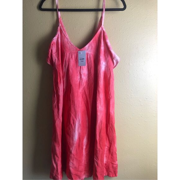 NWT Attic Salt Medium Tie Dye Spaghetti Strap Dress Boho Festival - Picture 2 of 12